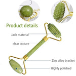 Jade Roller & Gua Sha Set – Gesichtsmassage aus echtem Naturstein