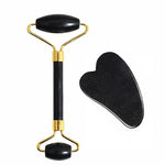 Jade Roller & Gua Sha Set – Gesichtsmassage aus echtem Naturstein