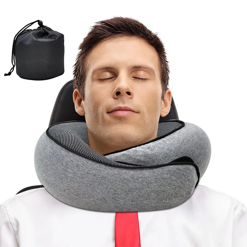 Reise-Nackenkissen – Memory Foam Stütze für unterwegs