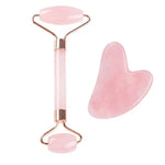 Jade Roller & Gua Sha Set – Gesichtsmassage aus echtem Naturstein